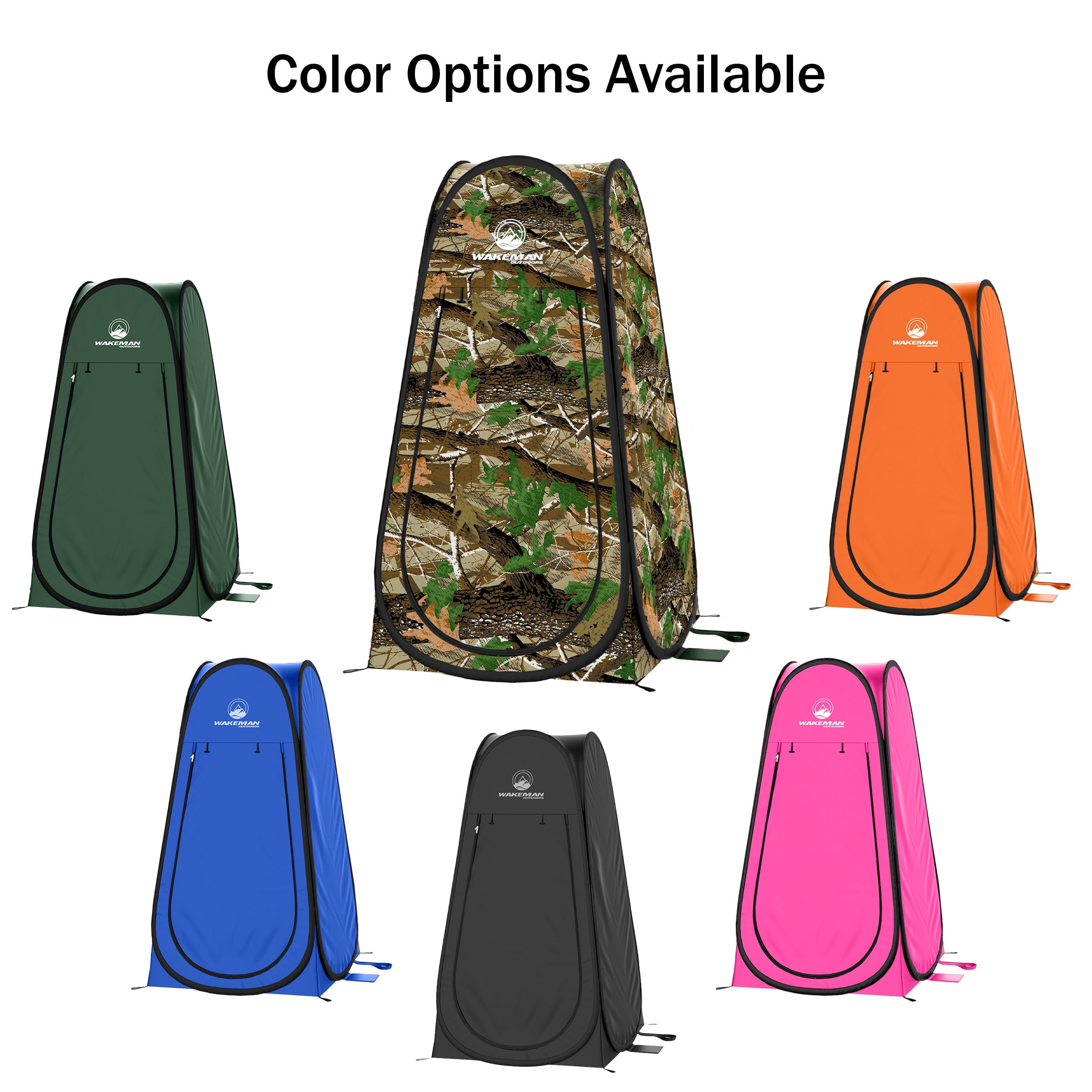 Wakeman Outdoors Pop Up Privacy Tent, Dressing Room, or Bathroom (Camo)