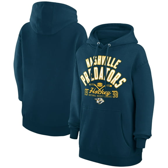 Men's Starter  Navy Nashville Predators Puck Pullover Hoodie