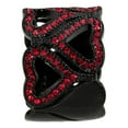 thumbnail image 2 of Womens Light Black Ring Anillo Para Mujer Stainless Steel Ring with Top Grade Crystal in Red Series Gailyn, 2 of 5