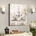 thumbnail image 2 of Church Canvas Wall Art Christian Gift Church Pictures Wall Decor Religious Abstract Churchs Painting Wall Art for Bedroom Bathroom Living Room Prints Artwork Framed 12"x16", 2 of 6