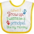 thumbnail image 3 of Inktastic Principal Like Mommy Boys or Girls Baby Bib, 3 of 4