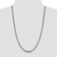 thumbnail image 4 of 925 Sterling Silver Anchor Chain Styles Necklace 7.4 mm Flat Cuban 26 inch, 4 of 4