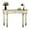 Gold+Silver, variant on GZXS 47 Inch Mirrored Console Table with One Storage Drawer & Crystal Drawer Knob, Modern Elegant Vanity Table for Bedroom, Entryway (Gold+Silver)