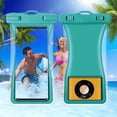 thumbnail image 1 of Funda Impermeable Ipx8 para Teléfono, Ideal para Playa, Subacuática, con Cordón, Compatible con Teléfonos de Hasta 7,2 Pulgadas., 1 of 6