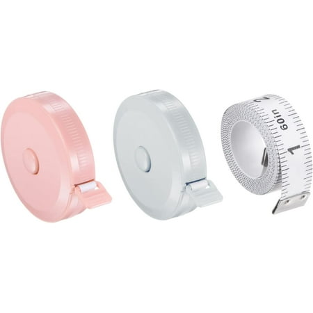 

Soft Tape Measure Set 150cm/60 and 200cm/79 Retractable Measuring Ruler with 150cm/60 White Soft Ruler for Body Cloth Sewing Cool Red Nordic Blue