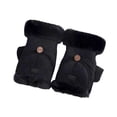 thumbnail image 2 of Guantes sin dedos Perfecl para invierno Mitones con parte abatible Negro, 2 of 8