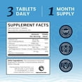 thumbnail image 3 of 4-in-1 Calcium Magnesium Zinc and Vitamin D3 Supplement Complex, 90 Tablets, 3 of 9