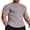 Light Grey, variant on COOFANDY Muscle Shirts for Men Short Sleeve Athletic Quick Dry Tshirts Ribbed Texture Crew Neck T Shirts