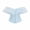 Sky Blue, variant on Womens Corset Tops Off Shoulder Ruffle Bustier Lace Up Shapewear Flared Sleeve Silhouette Adjustable Back Lacing Structured Boning Pink L
