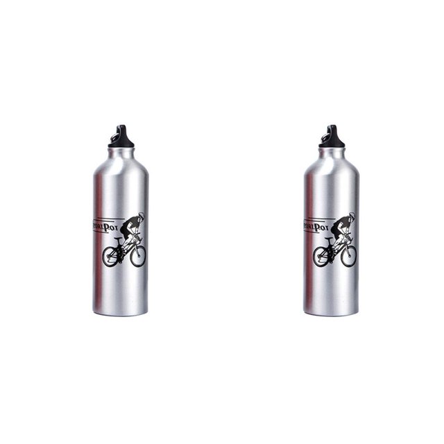 Soidarity 750ml Ciclismo Camping Agua Bicicleta Deportes al aire libre Aleación de aluminio Botella de agua Botella de metal portátil Bicicleta Botella Type3 NO3