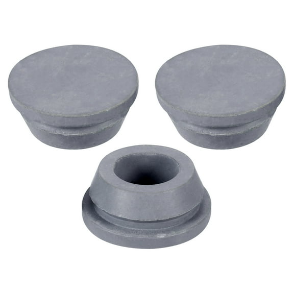 Uxcell Air Conditioner Drain Stoppers 20mm Rubber Plug Replacement Part Accessories, Grey Pack of 3