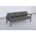 thumbnail image 5 of Cabo Aluminum Sofa with Gray Frame in Charcoal Cushion, 5 of 5