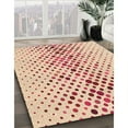 thumbnail image 2 of Ahgly Company Indoor Square Patterned Shocking Orange Area Rugs, 7' Square, 2 of 6
