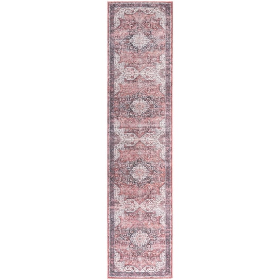 Nourison Nourison Washables 2'2" x 10' Red Vintage Indoor Rug