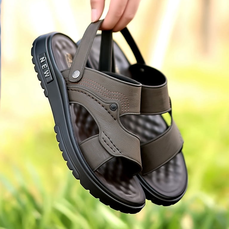 Men’s Khaki Toe Loop Strappy Sandals Khaki Sandals For Men | WOODLAND main image 4