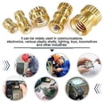 thumbnail image 5 of HUGFEGWE M4x8mm Female Thread Knurled Nuts Hx6mm OD Brass Threaded Insert Embedment Nuts Hydraulic Welded Joint Injection Molding Assortment Kit for 3D Printing Injection Molding 30PCS CJB91-25050, 5 of 5