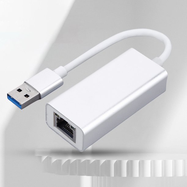 Tarjeta de red USB Adaptador USB Ethernet Aleación de aluminio para computadora portátil de escritorio