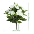 thumbnail image 4 of Clearance!1 Pcs Artificial Impatiens Flowers for Outdoors Faux Impatiens Bushes White Silk Flowers Greenery Artificial Impatiens Bouquet for Patio Lawn Garden Pot Hanging Basket Porch Decoration, 4 of 10
