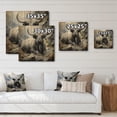 thumbnail image 4 of Designart "Serenity of Yaks in the Shadows I" Animals Print on Natural Pine Wood, 4 of 5