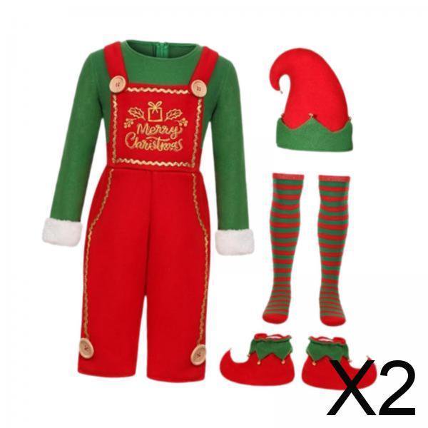 Disfraz de Navidad,Disfraz de Navidad Disfraces de Halloween Adultos,Disfraces Conjunto de ropa Traje de Navidad Cosplay,Sombrero de fiesta Medias altas a rayas Vestido de noche,Medias a