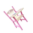 thumbnail image 2 of Youkk Pink High Chair For Babies Wide Application Easy And Safe To Dining Chair Model For 9-11inch Re-born Girl Plastic, 2 of 6