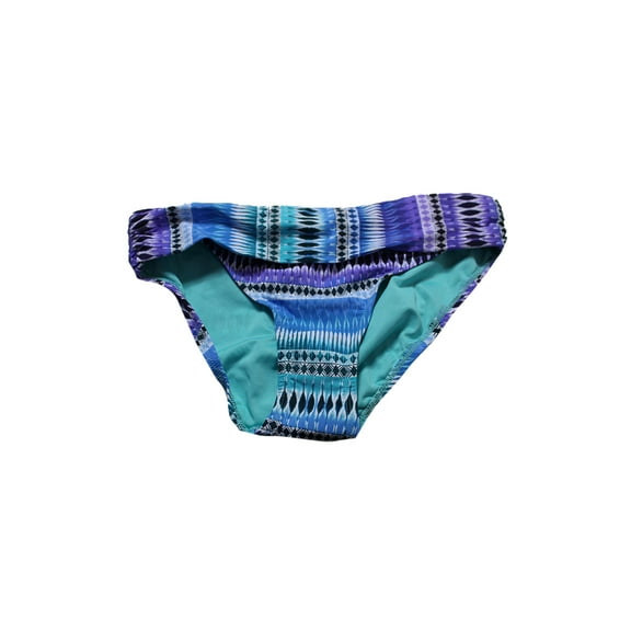 Bleu By Rod Beattie Blue Multi Printed Shirred Hipster Bikini Bottom 4