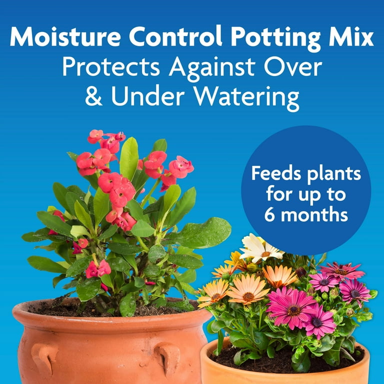 Miracle-Gro Moisture Control Potting Mix, 1 cu. ft., Feeds up to 6 Months