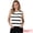 Black White, variant on DARING DIVA Women's Crochet Tank Top Stripe Sleeveless Hollow Out Vest S Pink White