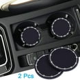 thumbnail image 2 of Posavasos para portavasos de coche, juego de 2 posavasos antideslizantes para portavasos General Motors, accesorios interiores de automóvil con diamantes de imitación de cristal brillante, negro (2,75, 2 of 5