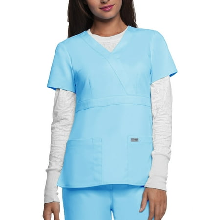 Grey's Anatomy Grey's Anatomy™ 3-Pocket Mock Wrap Top Scrub Top