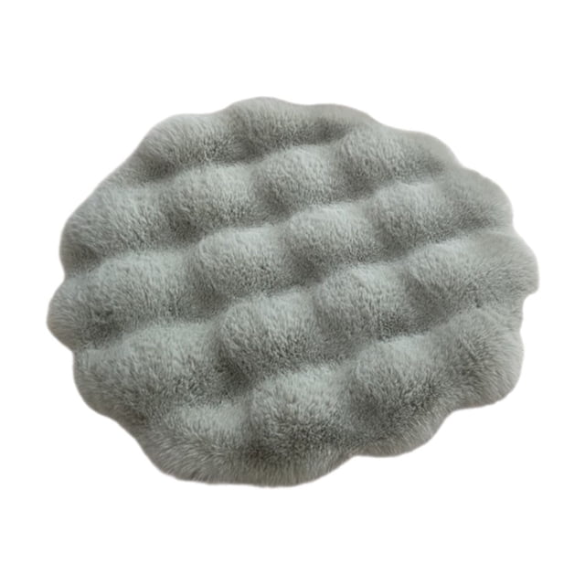 Tapis Rond pour Animaux de Compagnie Lavable Vert Lit Chaud pour Chien Tapis Portable 11.81 X 11.81 Pouces Tapis Doux et Confortable pour Usage Intérieur et Extérieur