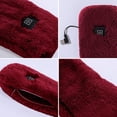 thumbnail image 3 of Heated Scarf for Women and Men, Fashion Faux Fur Soft Winter Scarf Washable USB Neck Heating Pad with 3 Temp Modes, 3 of 6
