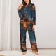 thumbnail image 2 of Fotbe Cowboy Boots Under Starry Sky Conjunto de Pijama de Manga Larga para Mujer con Estampado, Ropa de Dormir de 2 Piezas, Conjunto de Casa Suave y Cómodo con Bolsillos-XX-Large, 2 of 7
