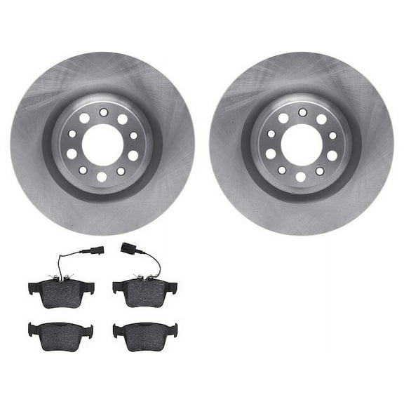 Rear Brake Pad and Rotor Kit - Compatible with 2018 - 2021 Alfa Romeo Stelvio 2019 2020