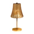 thumbnail image 2 of Rechargeable Touch Table Lamp for Bedroom Bedside, Gold Metal Night Light with Crystal Accent, Warm Ambient Lighting, USB Rechargeable, 1 Pack, 2 of 6