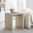 thumbnail image 5 of Mirella  Faux Travertine  Side Table in Travertine, 5 of 10