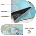 thumbnail image 6 of 2x3 Ft Entryway Area Rug, Teal Blue Owl Kitchen Rug Runner Washable Floor Mat, Modern Flowers Birds on Branch Non Slip Indoor Door Mat Throw Carpet for Bathroom Living Room Bedroom, 6 of 8