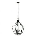 thumbnail image 4 of A &amp; B Home Malin Rustic 43460-DS Chandelier, 4 of 6