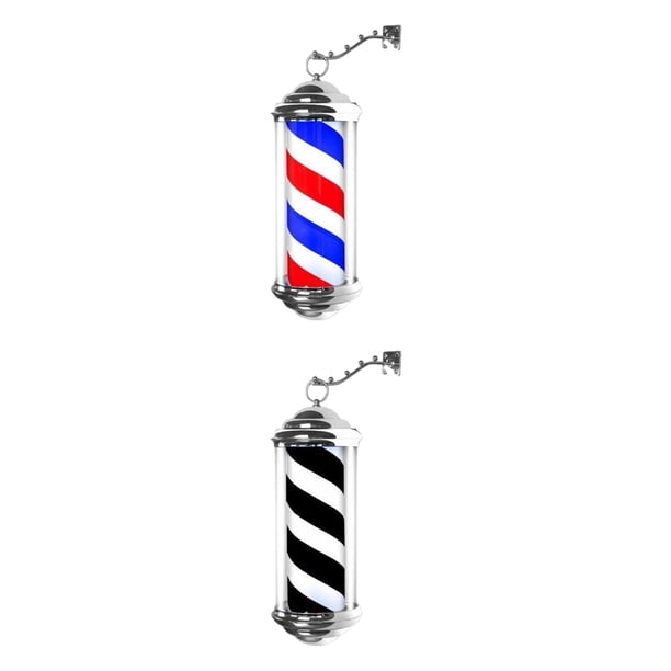 Luz de poste de barbero,Barra de peluquero giratoria LED de pared,Luz impermeable de de la tienda del salón de pelo de ,Rainproof Stripes Salon Sign Light Colgante de Yuyangstore Luz de poste de barbero