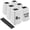White-6 Pack, variant on White Bed Risers 8 Inch Heavy Duty, 4 Pack Furniture Risers for Dorm Twin XL Sofa Couch Table Desk Cabinet Bed Frame, Black Bed Lifts Risers