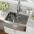 thumbnail image 3 of HOROW 30 inch Kitchen Sink 16 Gauge Topmount Drop in Sink Deep Single Bowl 4-Piece, 3 of 13