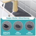 thumbnail image 2 of Kitchen Sink Faucet Mat: Kitchen Sink Splash Guard Behind Faucet, Absorbent Kitchen Faucet Mat, Kitchen Sink Faucet Mat, Microfiber Cloth Faucet Mat (4 Pack, 17.7''x4.7''), 2 of 5