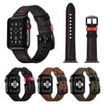 thumbnail image 6 of Vintage Leather Band for Apple Watch Series 10 9 8 7 SE Ultra 2 49mm 46mm 42mm 45mm 40mm 44mm Strap Watchband for iWAtch Accessories (Black,Series 10 46mm), 6 of 7