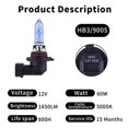thumbnail image 3 of 9005 HB3 Halogen Headlight Bulb with Super White Light Long Life Replacement P20D 12V/60W (2 Pack), 3 of 5