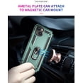 thumbnail image 5 of for iPhone 15 Case,[Military Grade Shockproof] with Ring Stand Shockproof Cover for iPhone 15 6.1 inch -Ink Green, 5 of 12