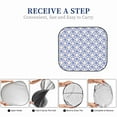 thumbnail image 6 of Xecao Plaid Flowers for Foldable Car Sun Shades (2-Pack) offer sun protection with an easy-fold design for convenient windshield shading., 6 of 7