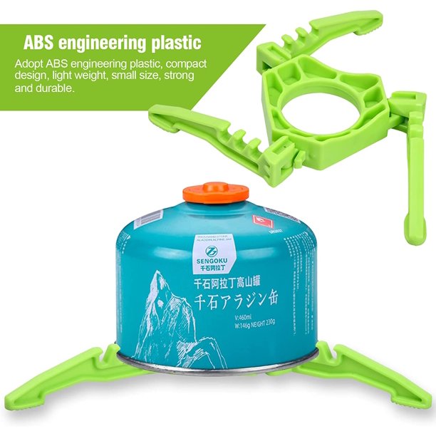soporte para tanque de gas ABS para camping, soporte antideslizante para estufa de gas, soporte portátil multiusos para trípode para camping, senderismo, picnic, cocina