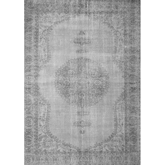 Ahgly Company Indoor Rectangle Abstract Gray Contemporary Area Rugs, 3' x 5'
