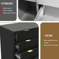 thumbnail image 4 of 5 Drawers Dresser for Bedroom, 48" Tall Mid Century Modern Dresser Chest of Drawers, Fluted Tall Dressers for Bedroom, Living Room, Hallway, 4 of 7