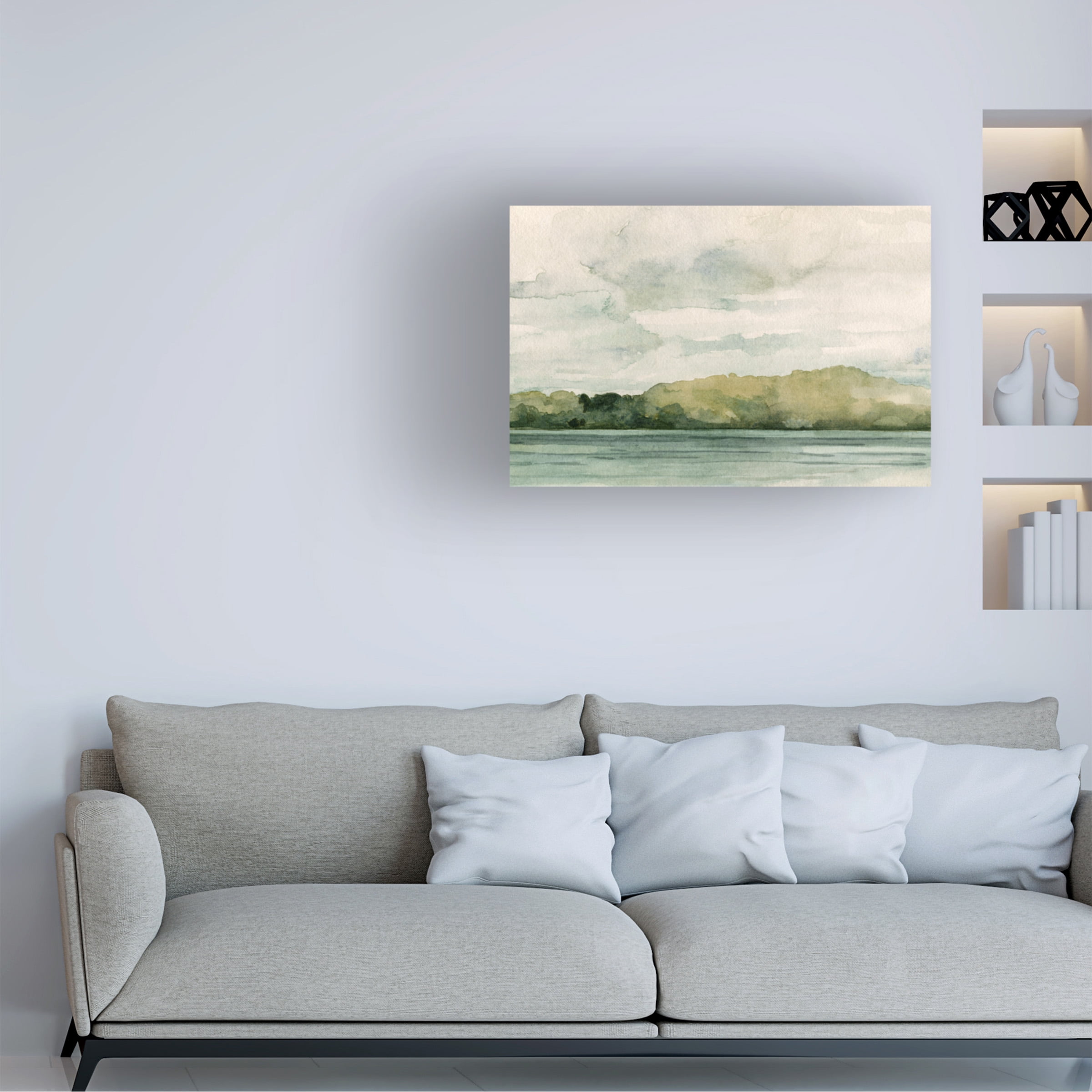 Emma Caroline 'Riverside I' Canvas Art
